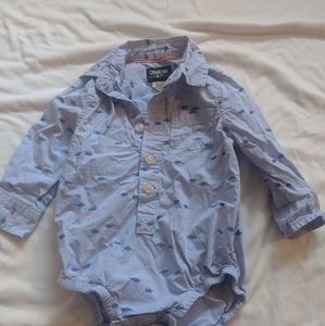 12 mon OshKosh shirt onesie (never worn)